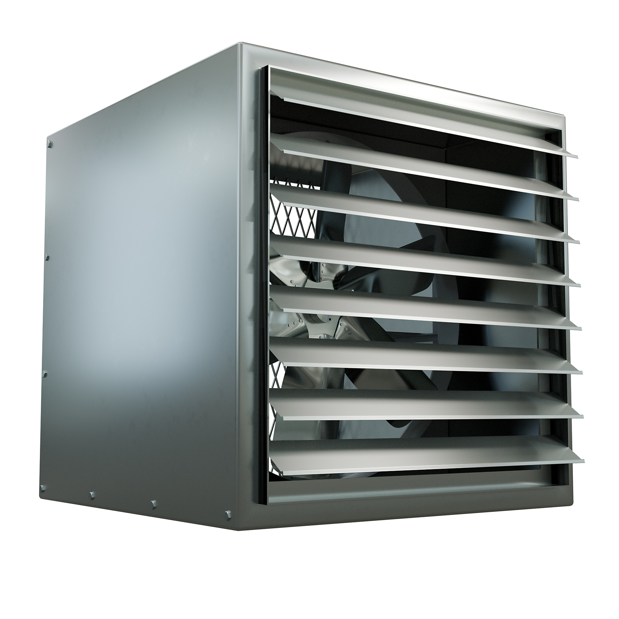 Canarm Belt Drive Wall Exhaust Fan with Cabinet, Back Guard and Shutter, 48in., 27,422 CFM, Single-Phase, Model# XB48CBS10300